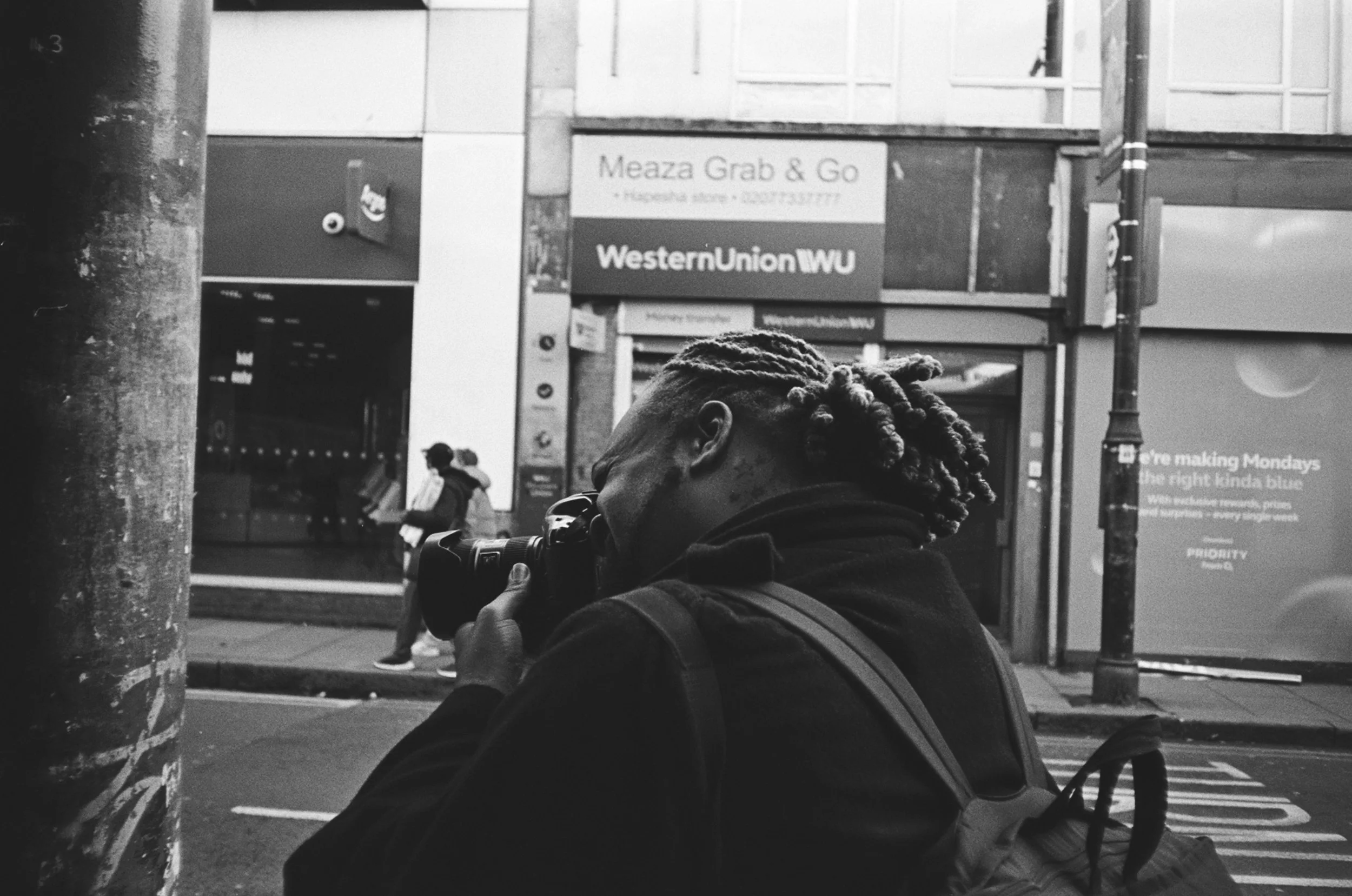 Gioncarlo making a photograph — Brixton, London, UK