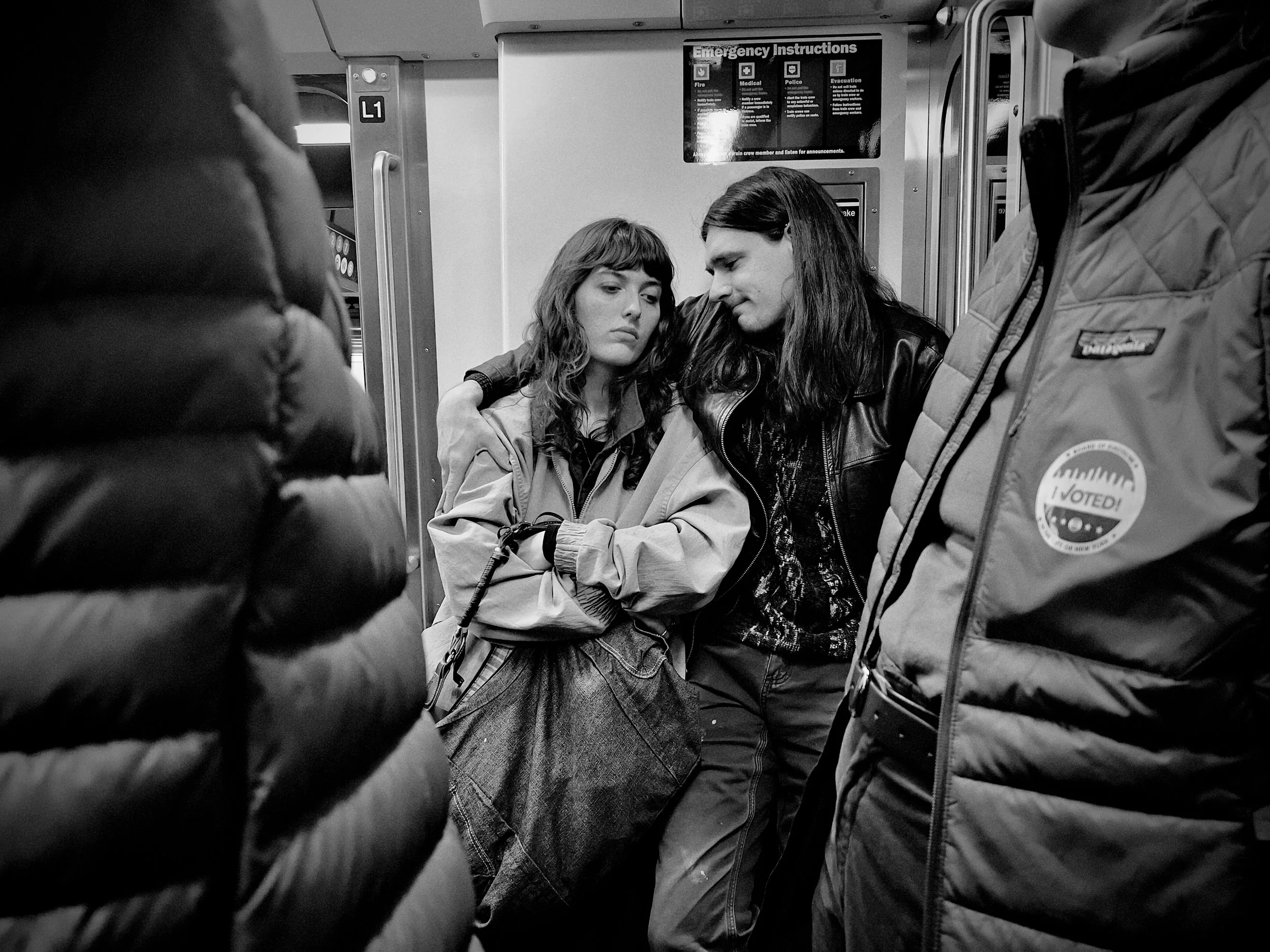 Thom consoling Tessa after losing something special to them — New York City, NY