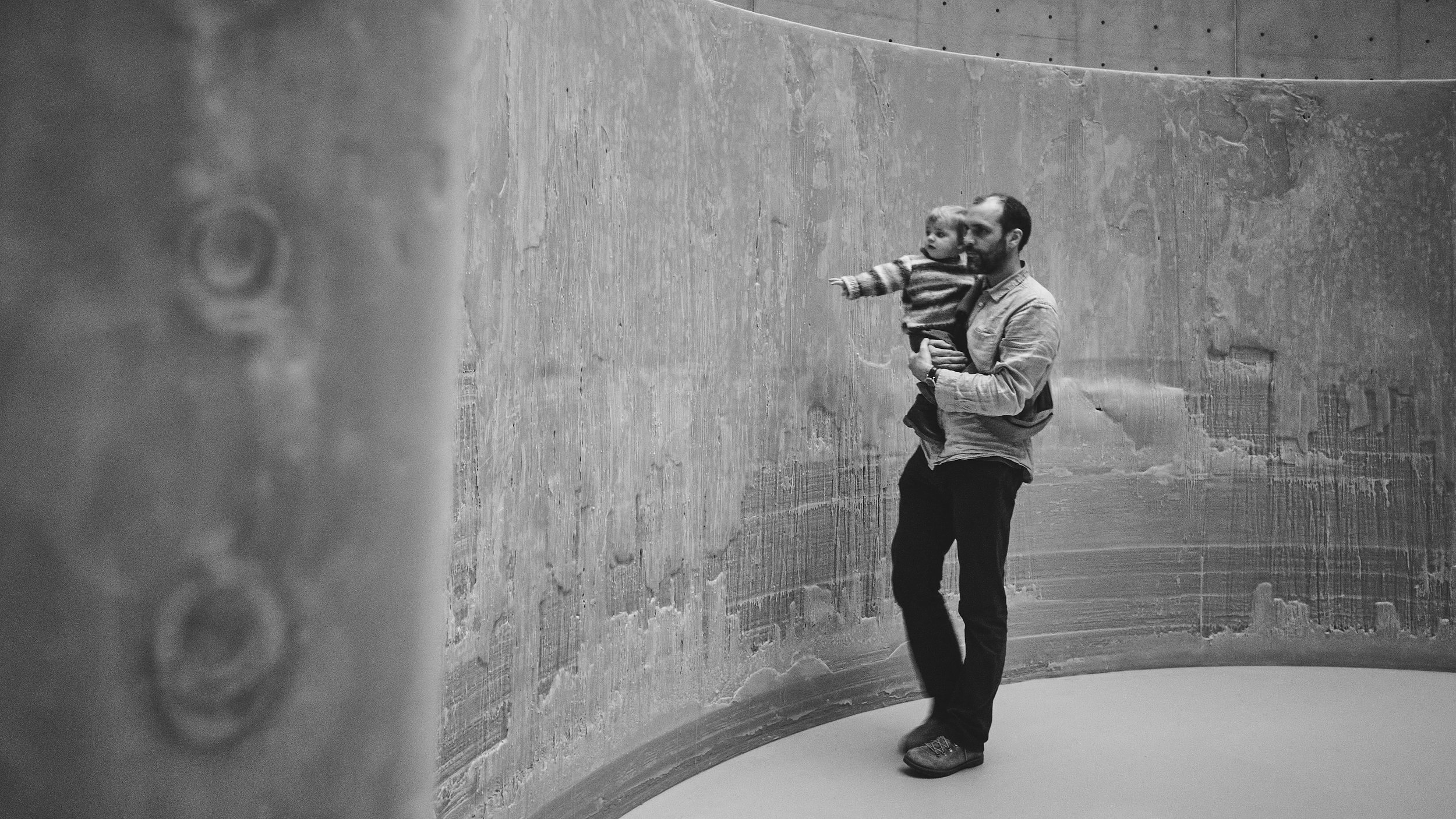 Ulysse with his son at the Renault — Paris, France