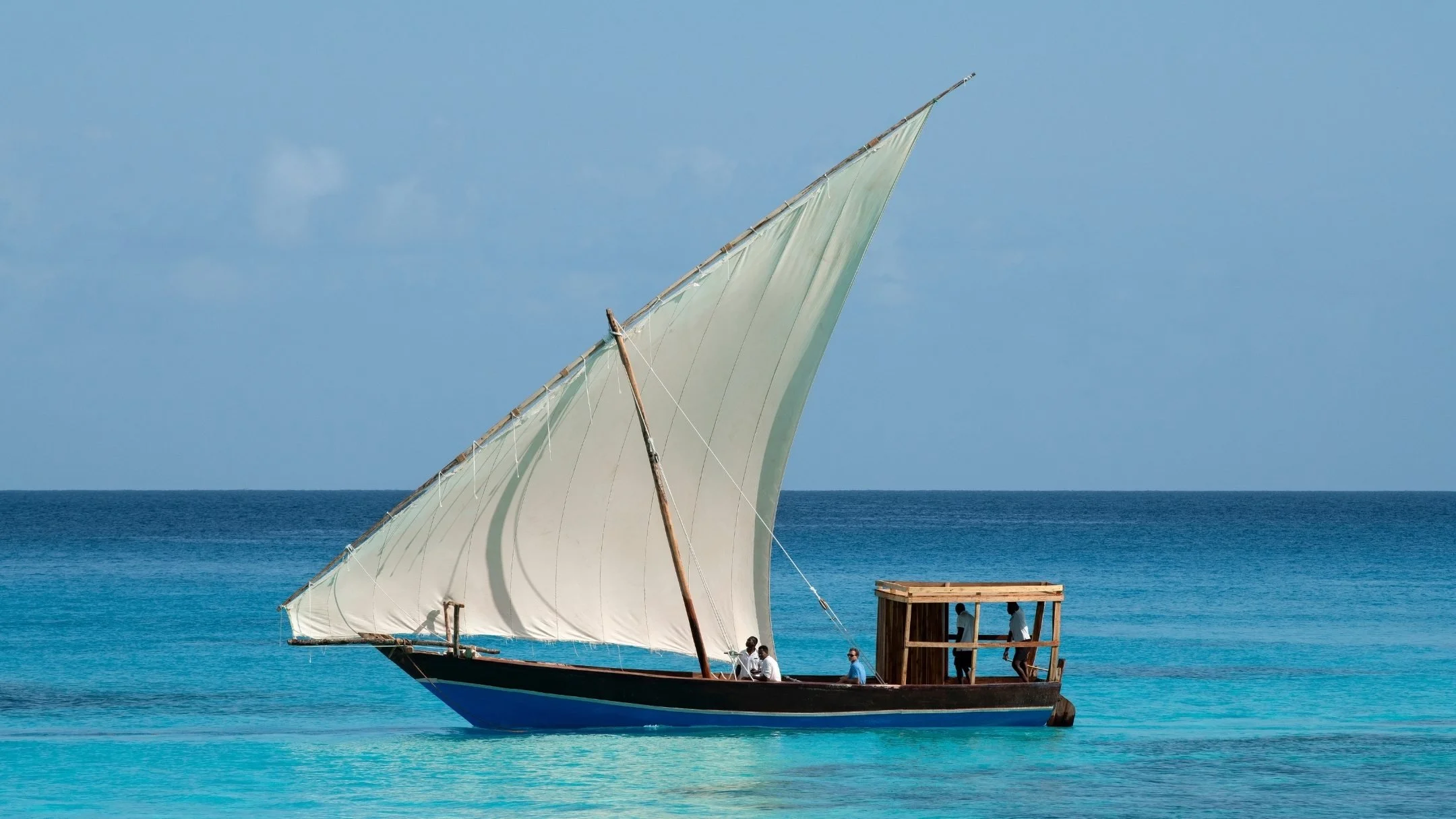 mneba island sailing, clear water