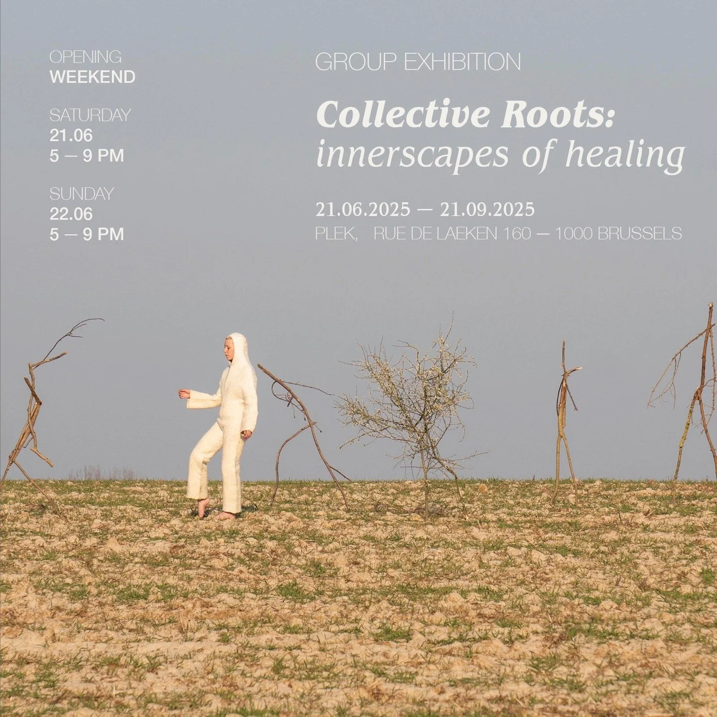 You are warmly invited to the opening of the upcoming group exhibition I am part of, 

Collective Roots: Innerscapes of Healing, curated by Ineke Vera De Soete @iveesweet in collaboration with @plek.brussels.

I will be exhibiting my Colourscapes, th