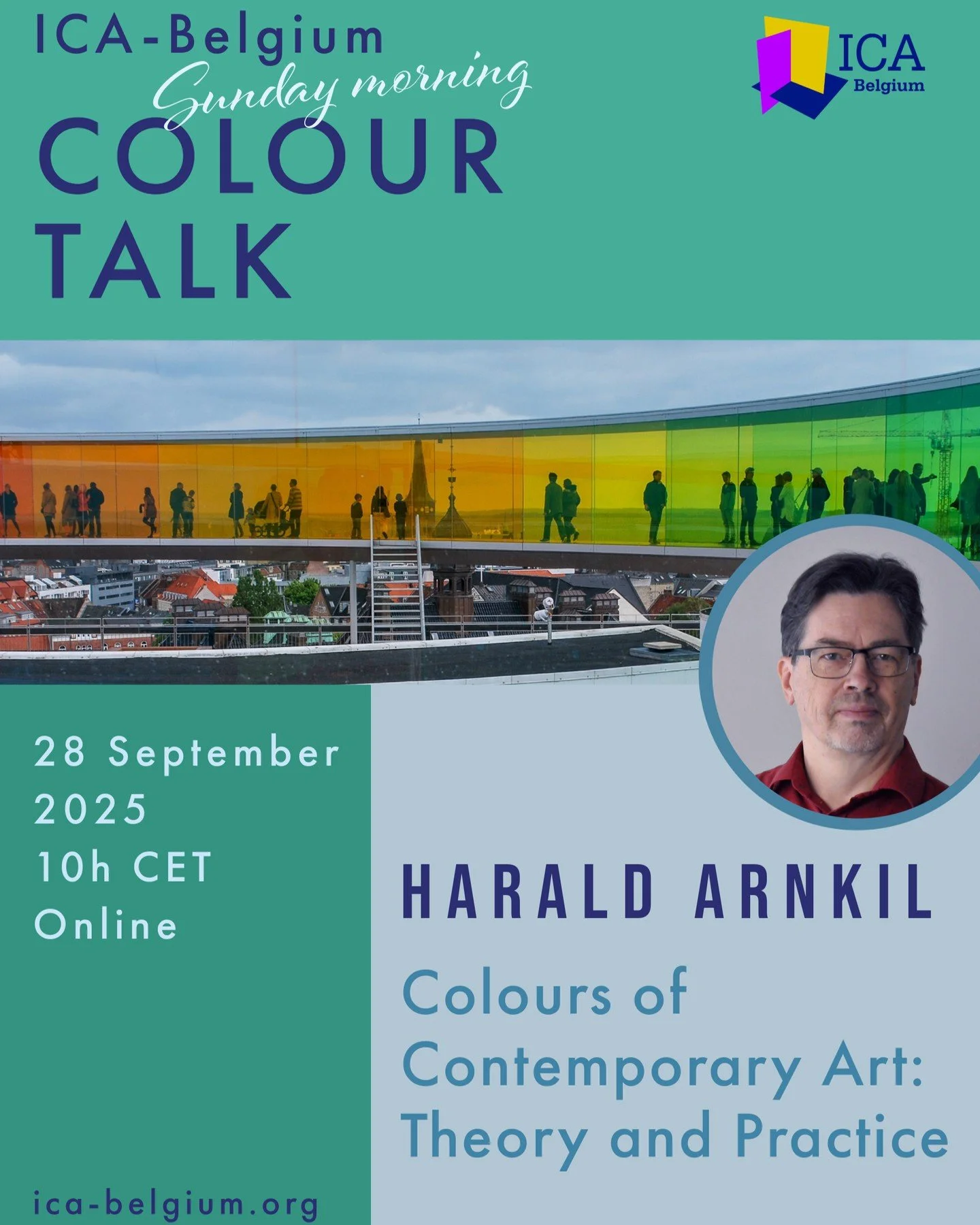 Our next Colour Talk is coming up on the 28th of September. 
Join Jeannette Hanenburg, Inez Michiels and Maja Kaurin in welcoming Harald Arnkil, a Finnish artist, writer, colour researcher, founder and former president of Suomen v&auml;riyhdistys, th