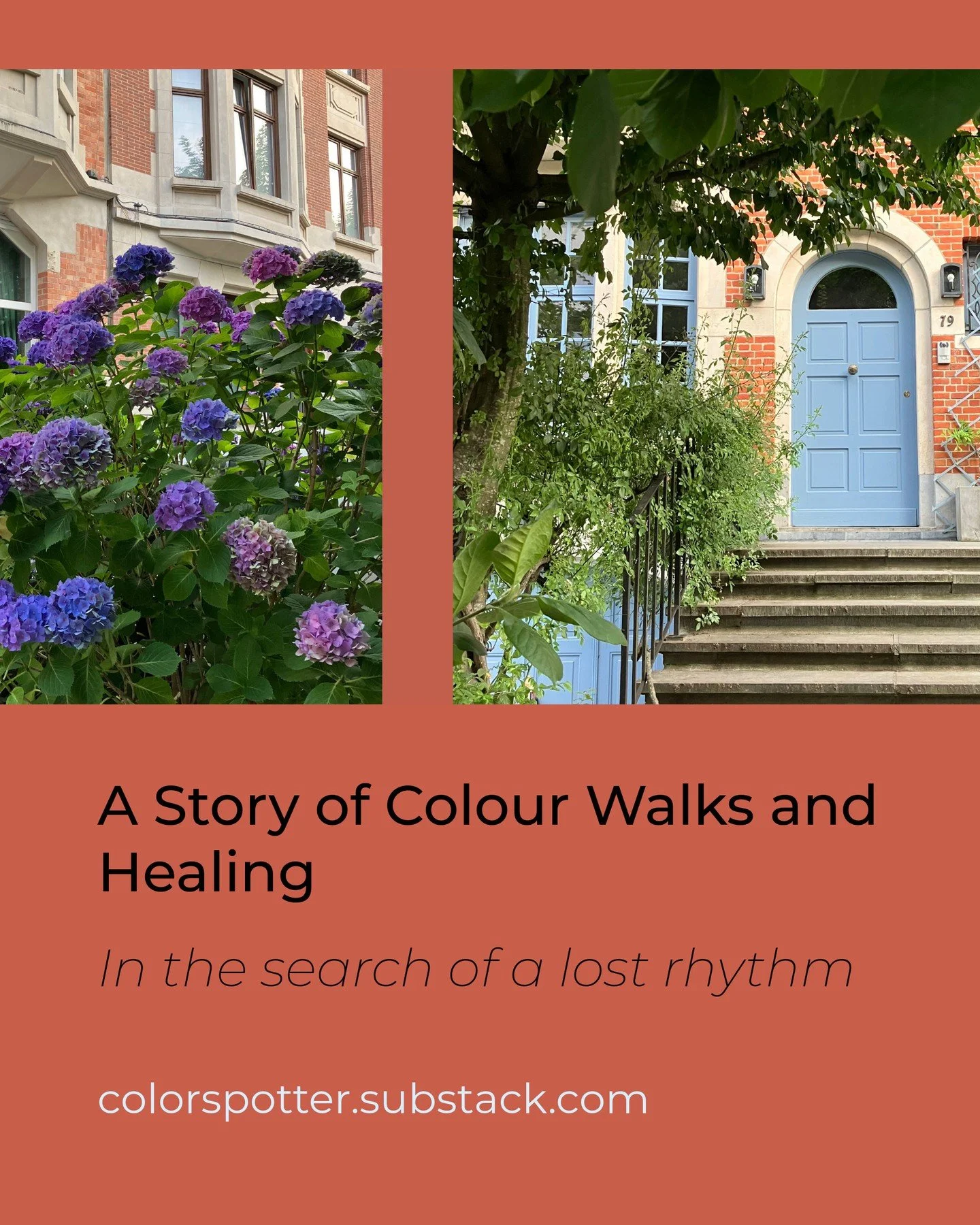 I never thought I would share this personal story&hellip; but here it is. 

Walking, taking in one&rsquo;s surroundings, and creative expression are simple but powerful tools in the process of recovery and healing, with great impact on health and wel