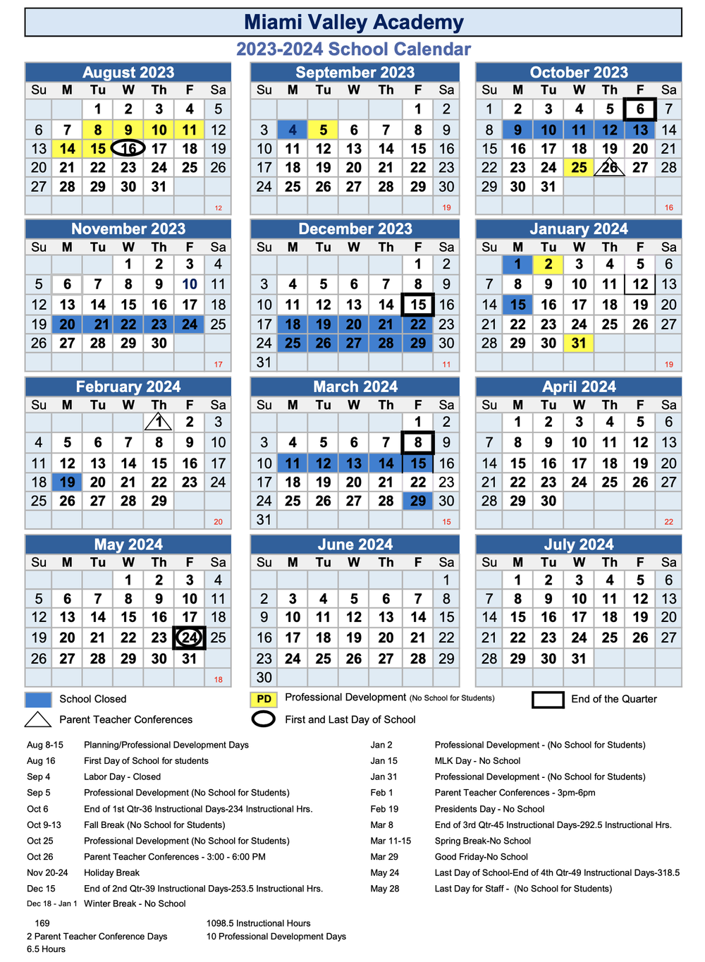 20232024 Calendar — Miami Valley Academies