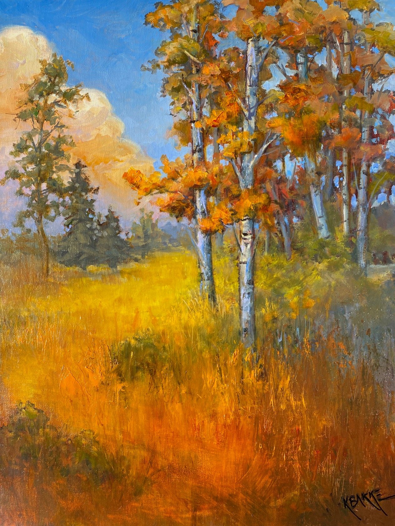 The Edge of the Meadow, 16x12 oil, $500