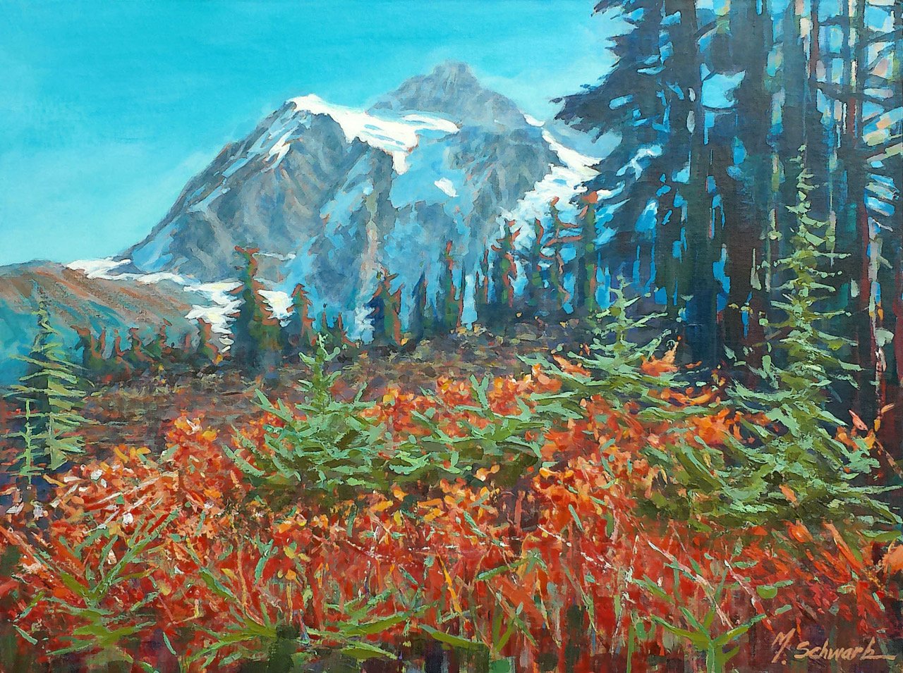 Autumn Blaze, 18x24 acrylic, $1400