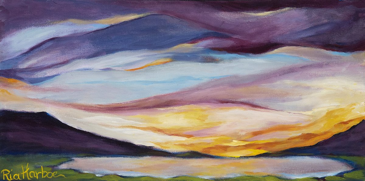 Lost Lake, 10x20 acrylic on canvas, $395 SOLD