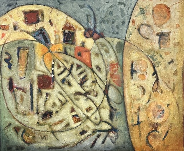 Curve, 30x36 mixed media, $4000
