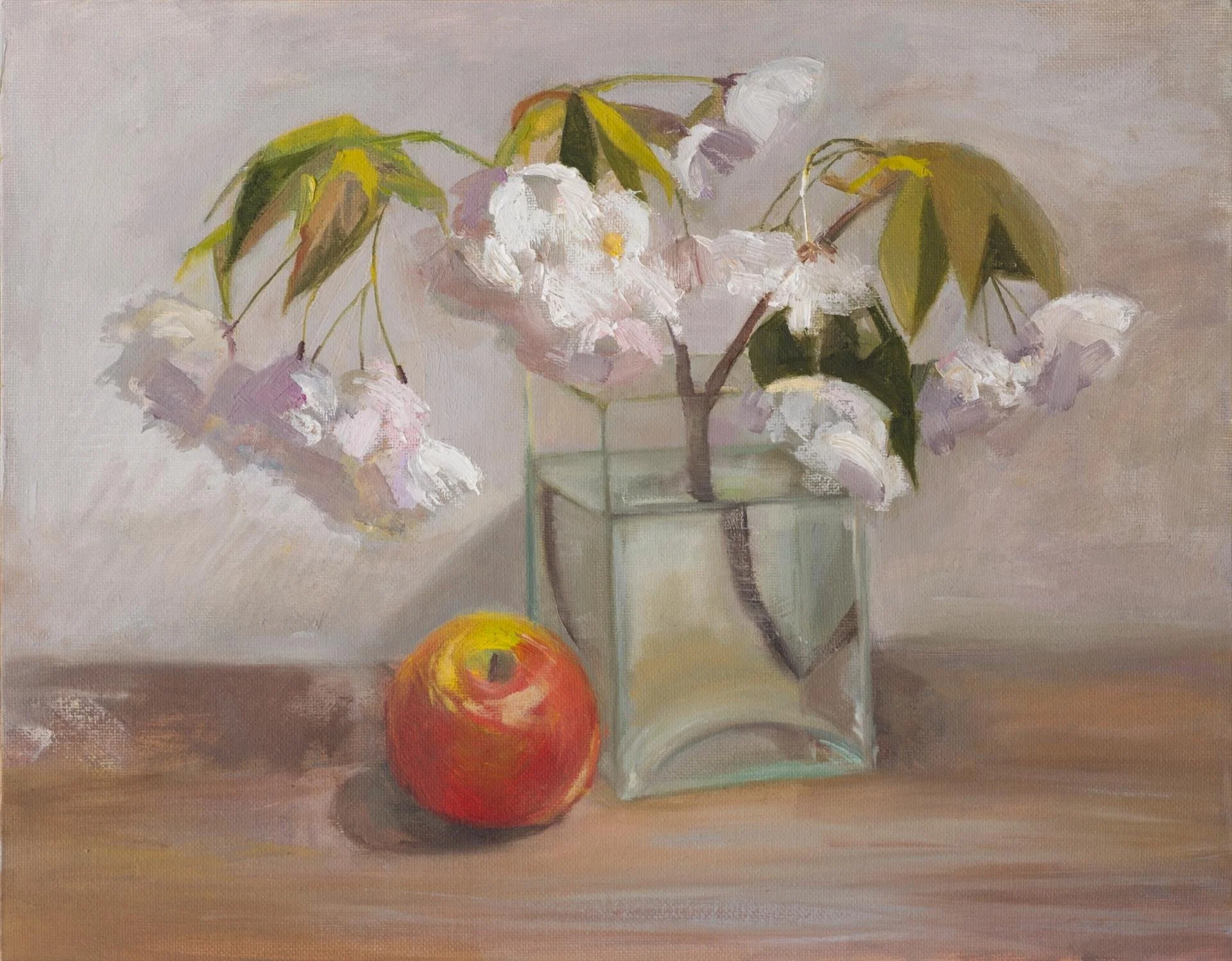 Yulia Balenko; Fruit and Bloom, 11x14 oil, $650