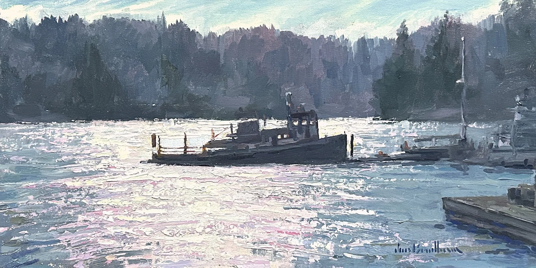 In for the Night, 8x16 oil, $500