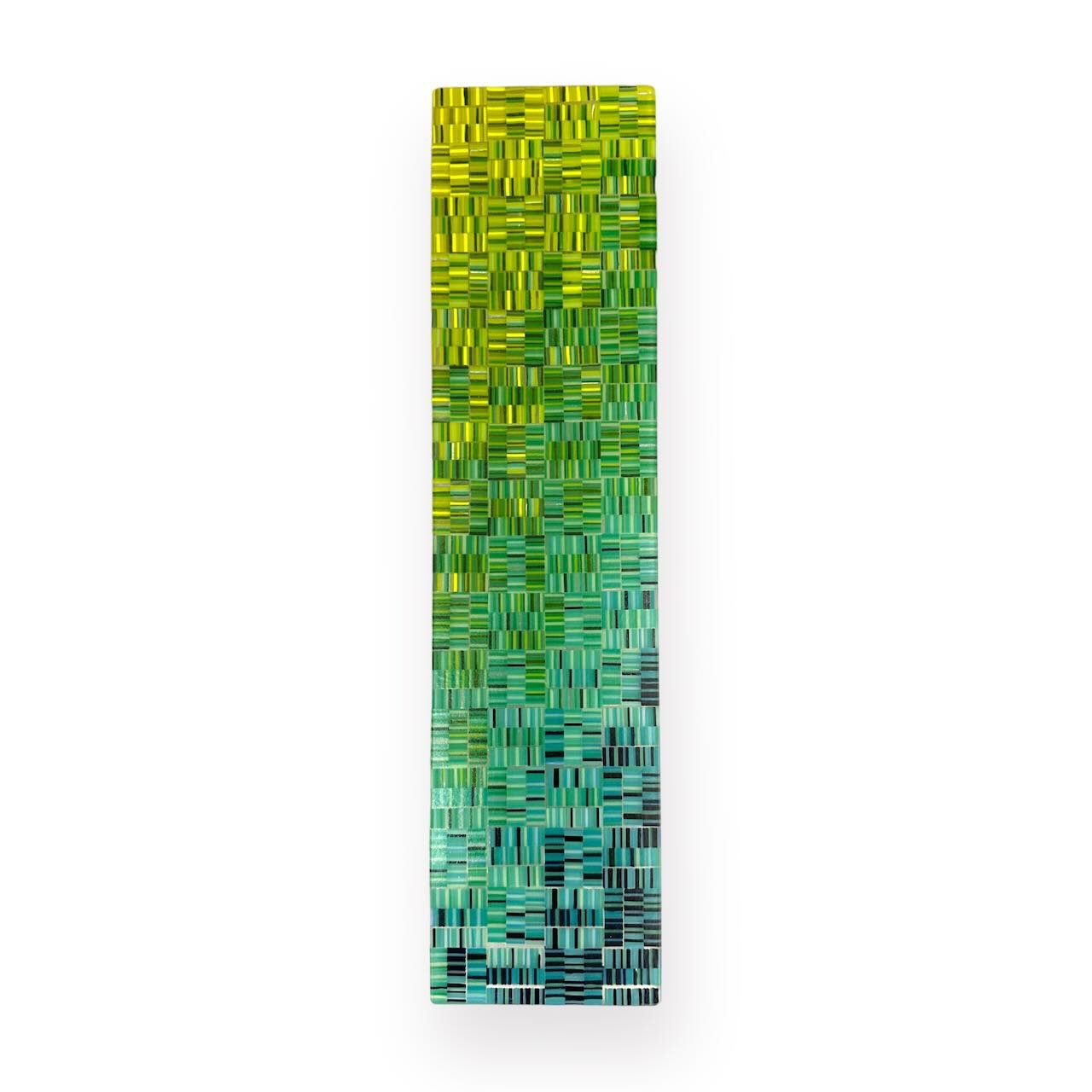 Rainforest 7, 17.88x4.5 Fused Glass, $285