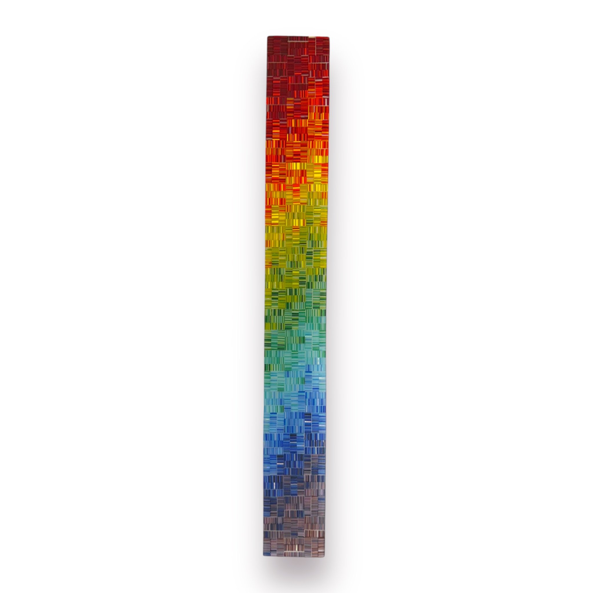 ROYGBIV 42, 28x3.38 Fused Glass, $380