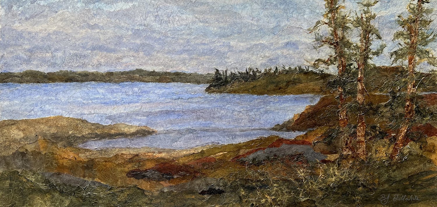 Cape San Juan, 24x48 mixed media, $2800