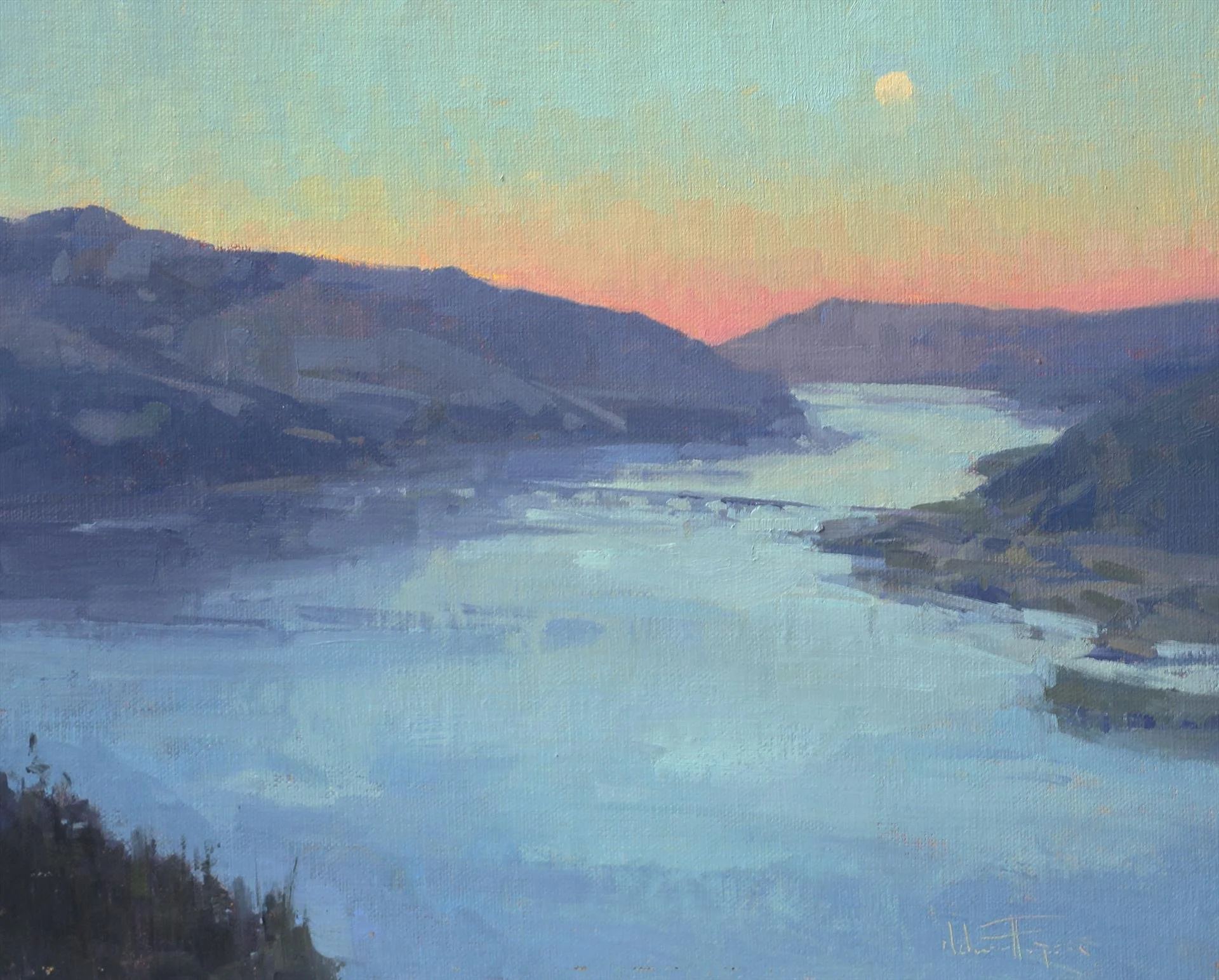 Melanie Thompson - Rising; 8x10 oil, $650