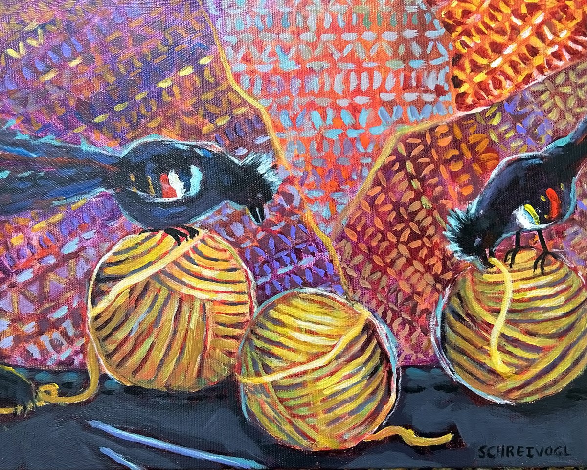 For the Nest, 11 x 14 acrylic, $800