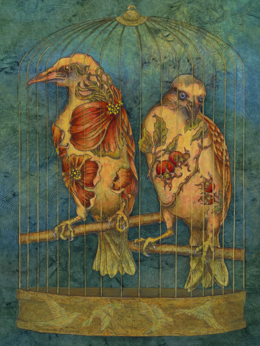 Trappings, 18x24 mixed media, $970