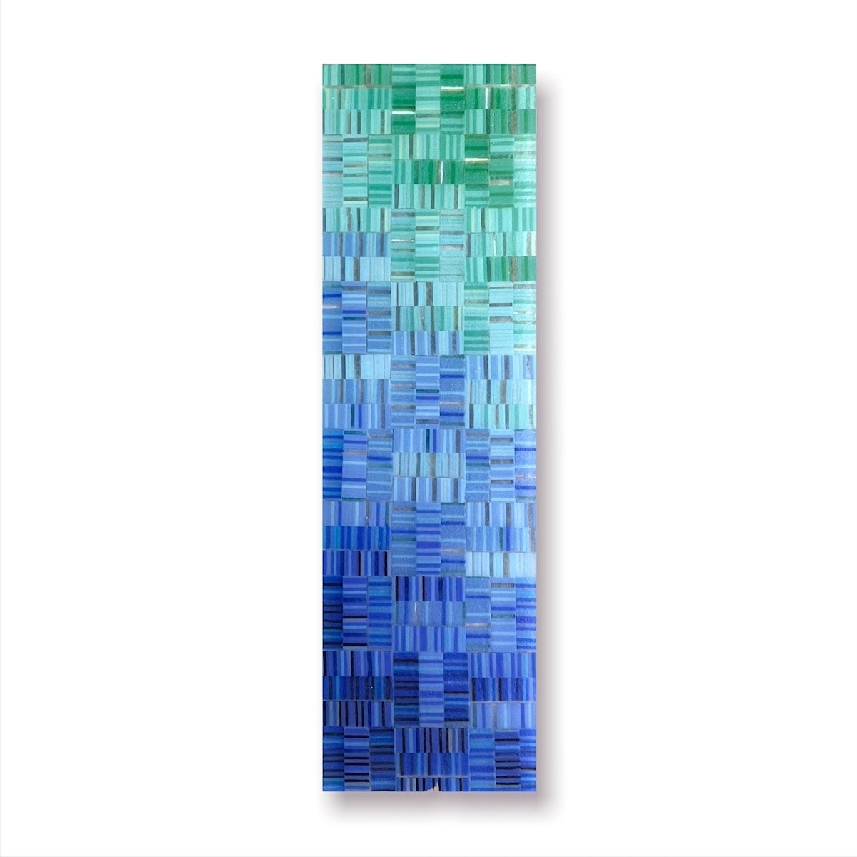 Tranquility II, 11.4" x 3.4" fused glass. $140.