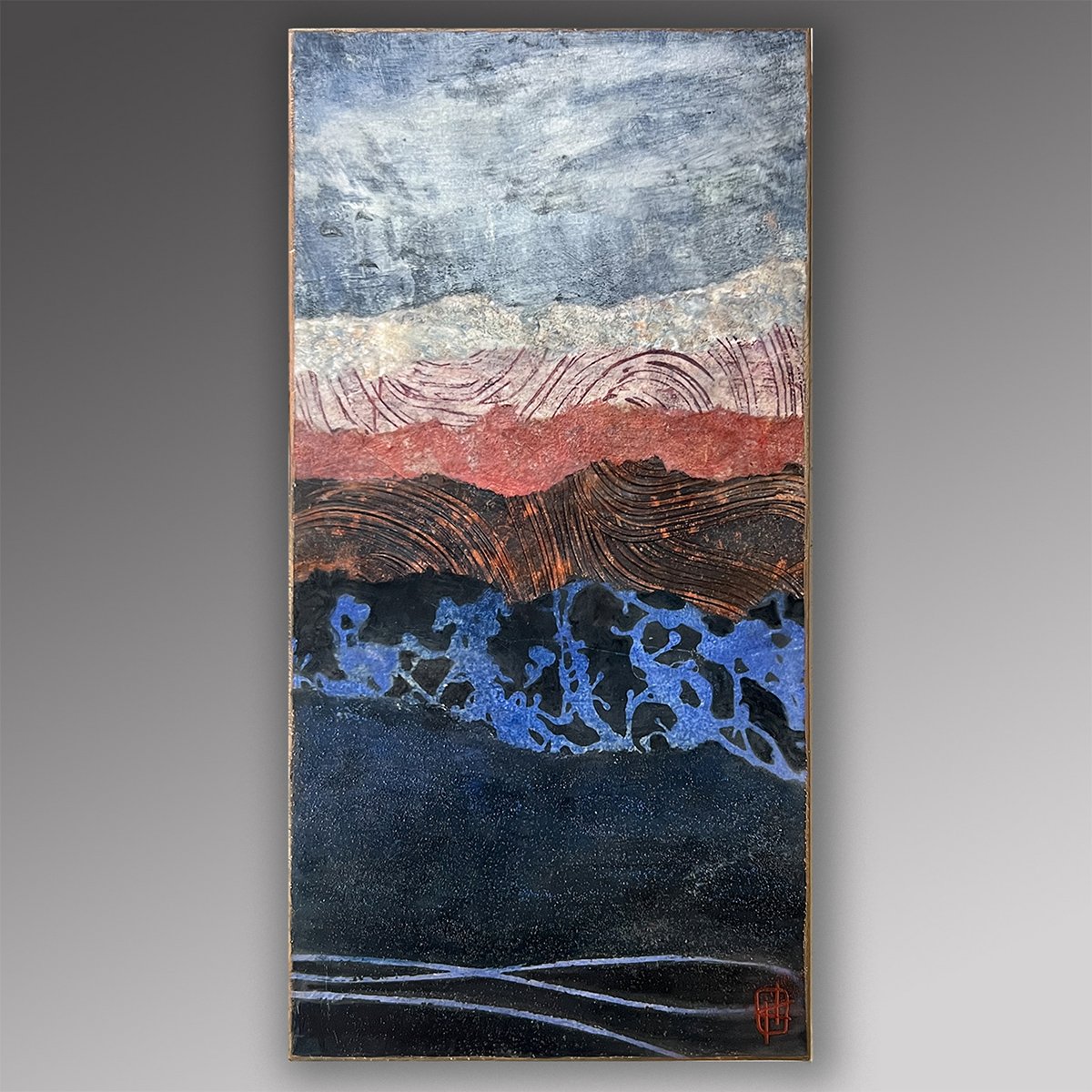 Winter's Romance, 20x10 Photo Encaustic, $245