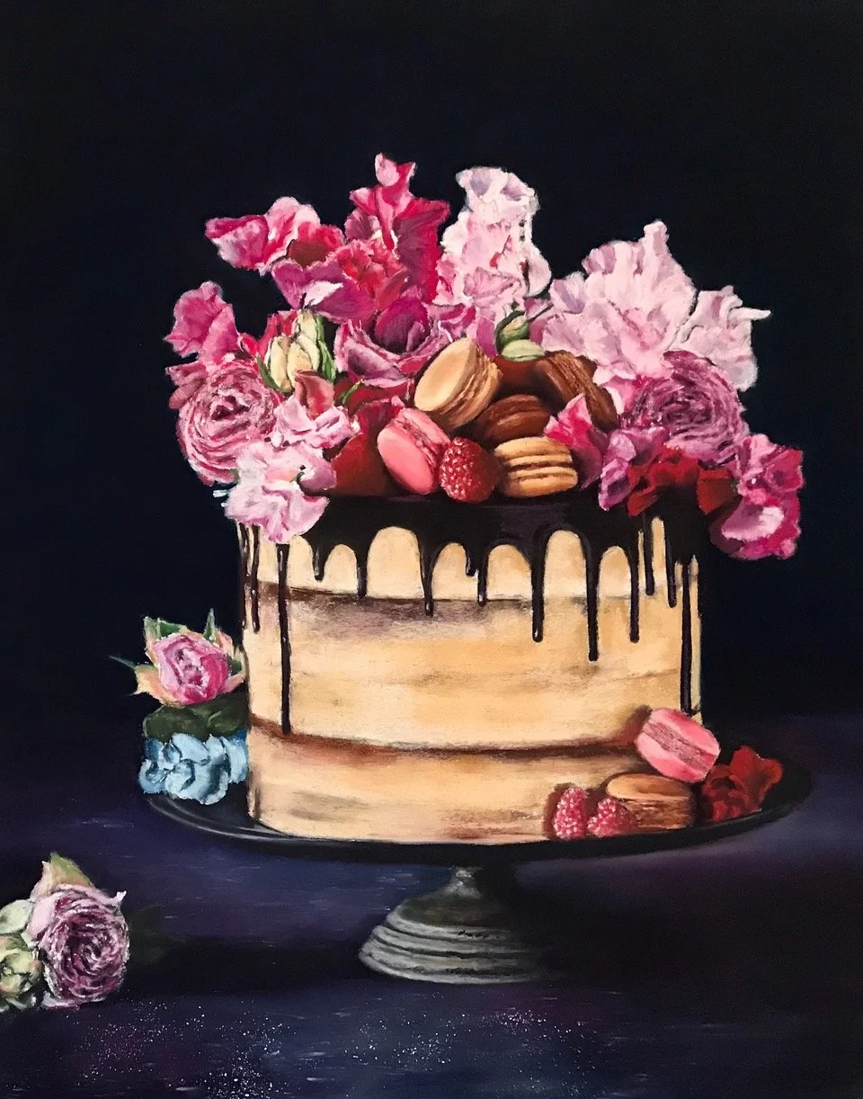 Already Delicious, 24x20 pastel, $1600