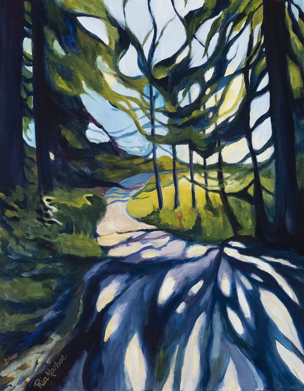 Light Stretching Shadows, 30x24 acrylic, $995 SOLD