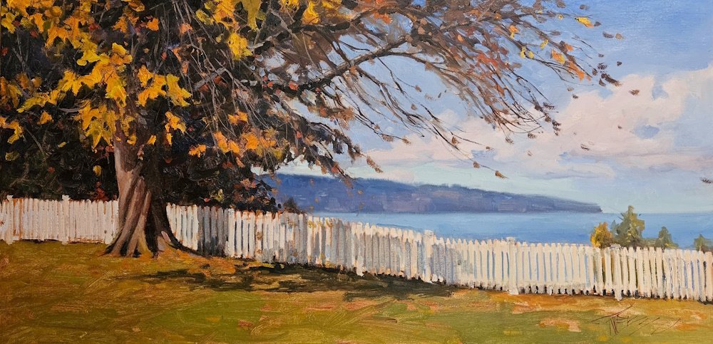 The Chestnut Tree, 18x36 oil, $1900 SOLD