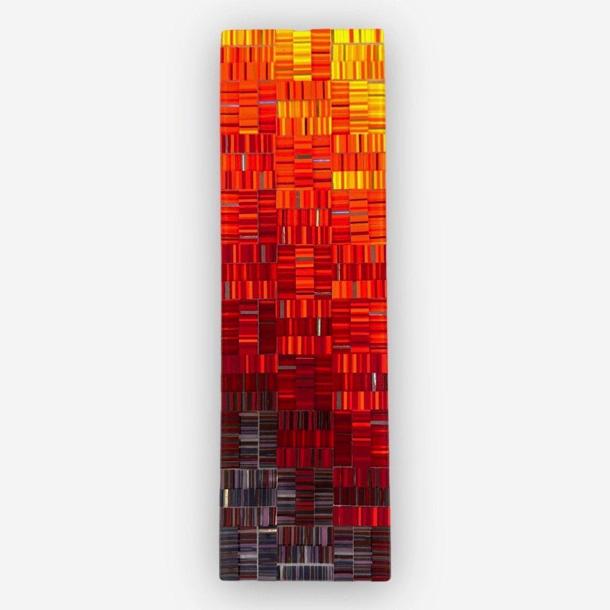 On Fire 13, 11.25x3.38 Fused Glass, $140
