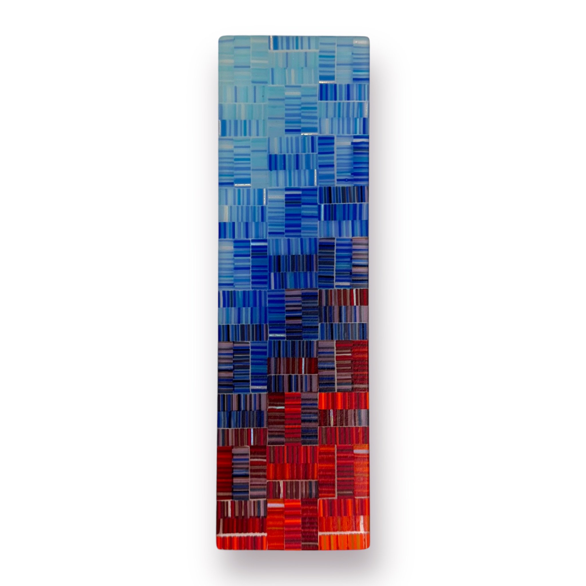 Fire & Ice 36, 11.25x3.38 Fused Glass, $140
