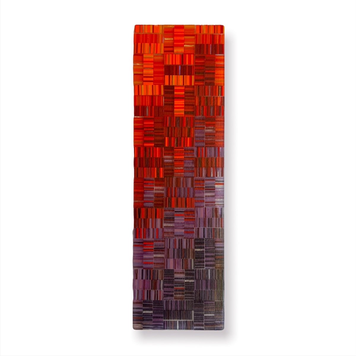 Evening VIII, 11.25" x 3.38" fused glass. $140.