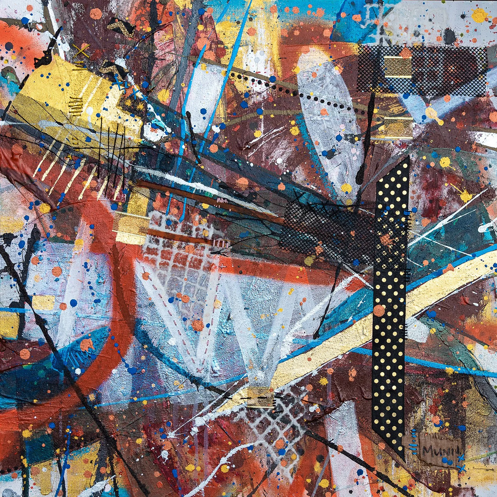 Jenifer Munn - Love Me Tender, 24x24 mixed media, $1200