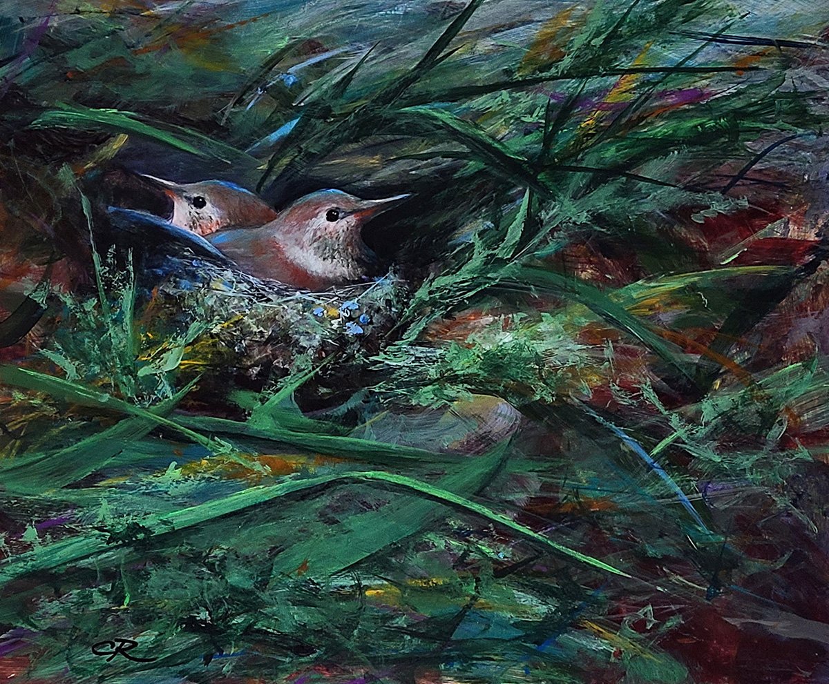 Humdingers, 12" x 14" acrylic, $450
