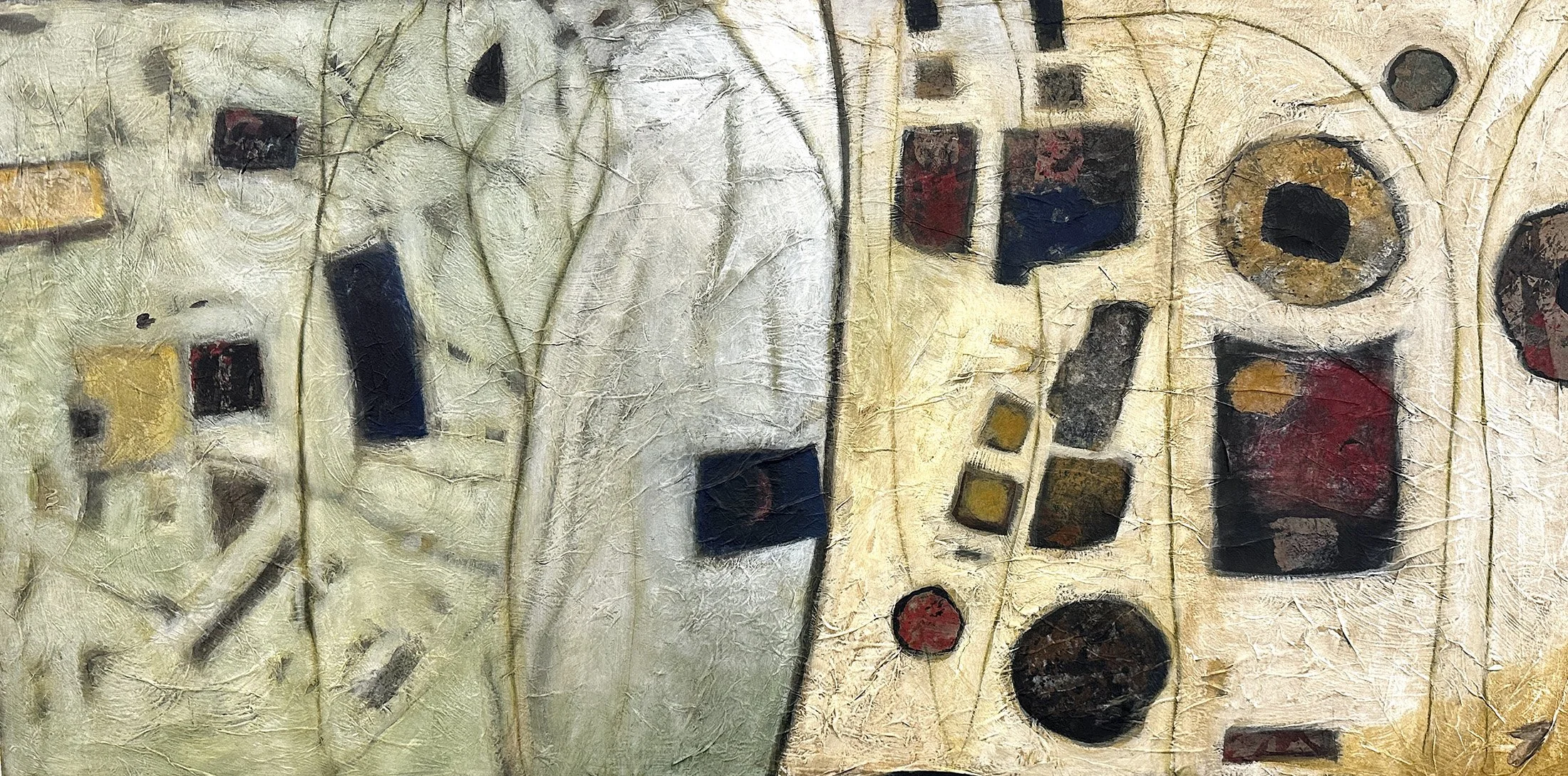 Balance, 24x48 mixed media, $4500
