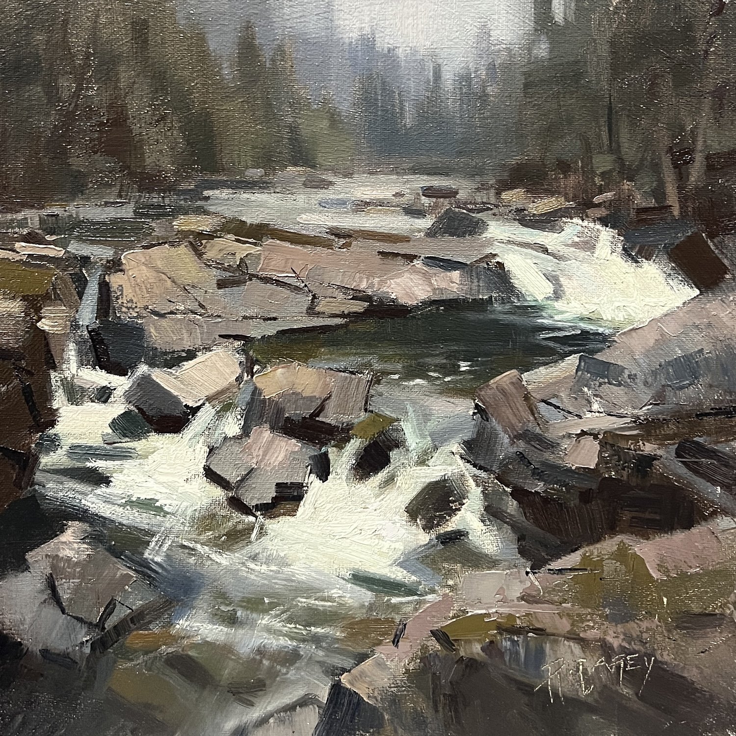 Split Passage, 12x12 oil, $750