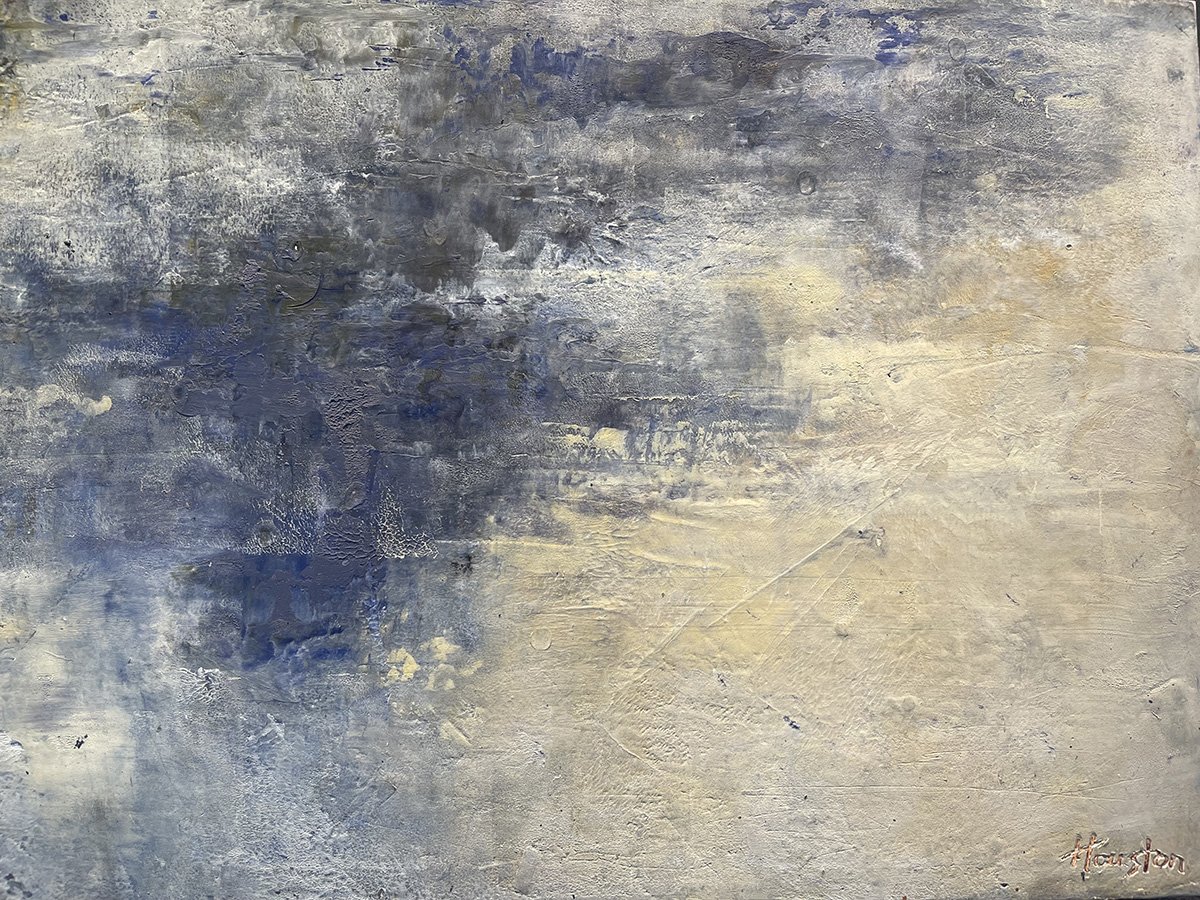 Dreams of Water, 9x12 cold wax medium, $675
