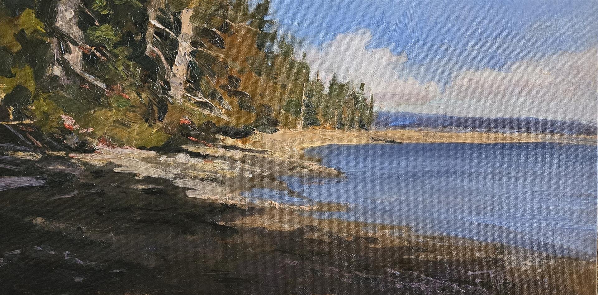 "Bywater Bay" by Robin Weiss, 8x16 oil, $800