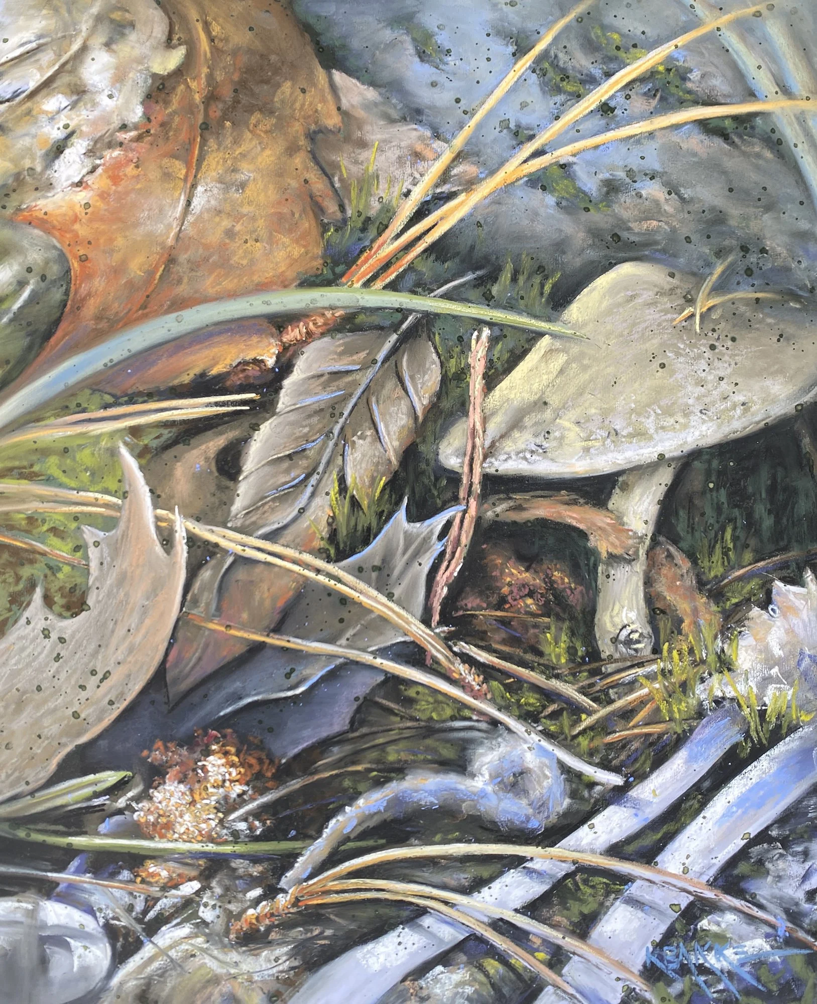 Karen Bakke - Quietude, 20x16 soft pastel, $900