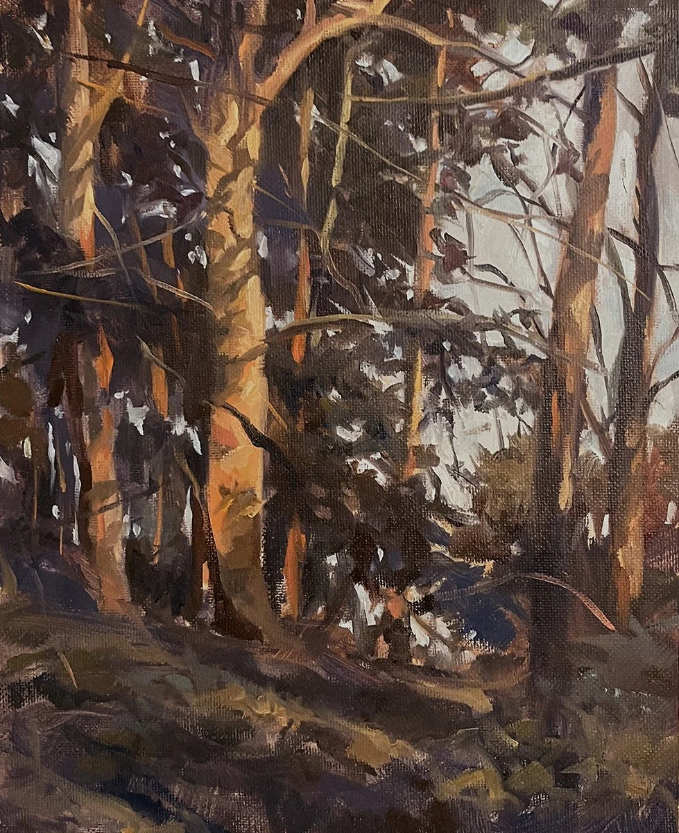 Warm Evening, 10x8 oil, $600