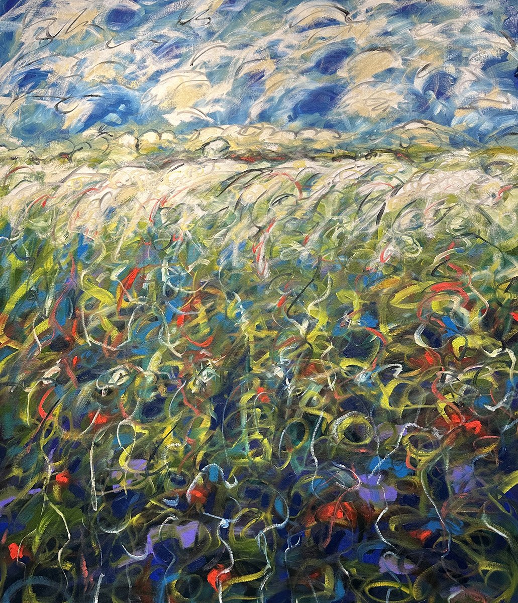 Undercurrent, 48x42 oil, $2400