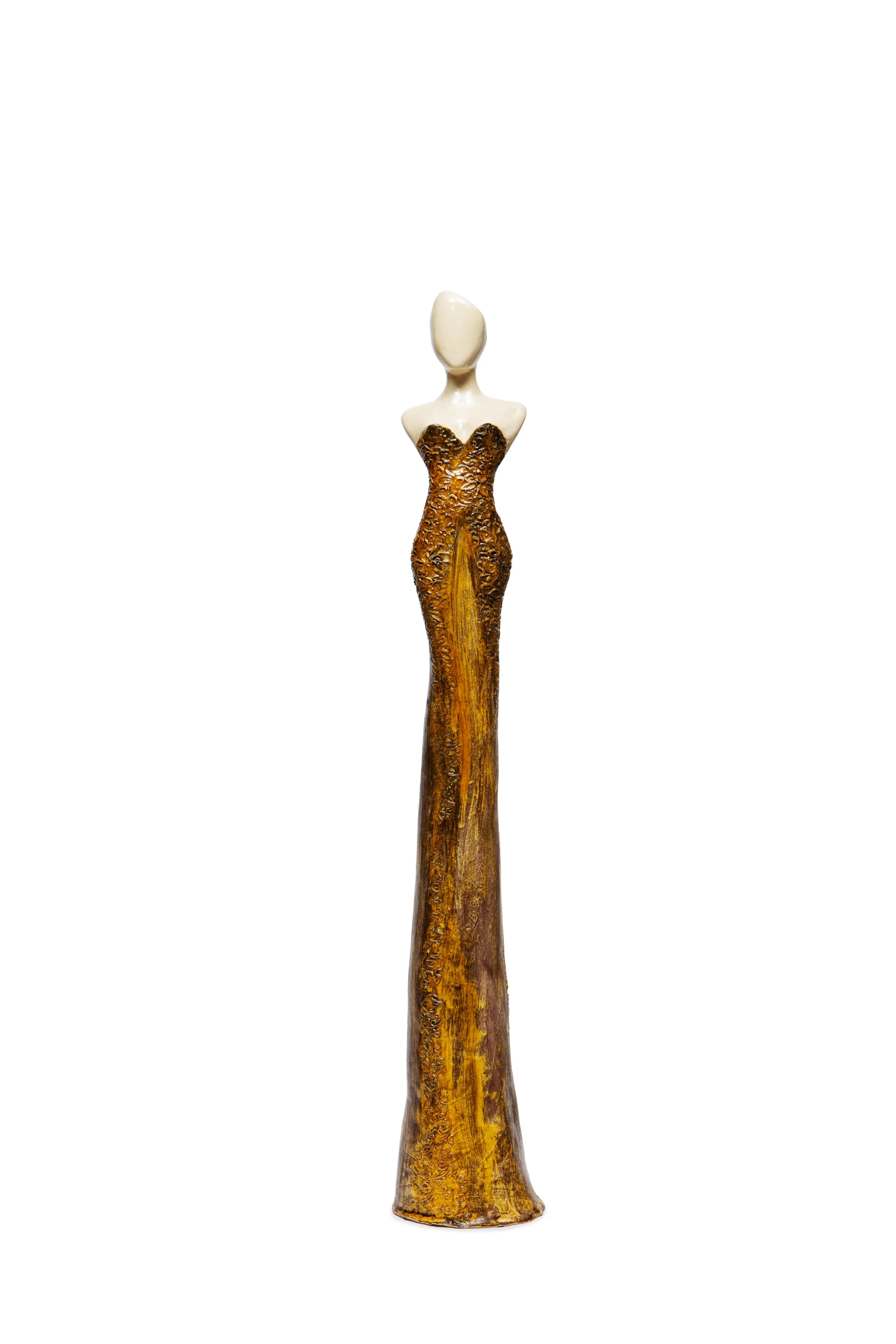 Penelope, 4.5 x 4.5 x 26" glazed ceramic, $750