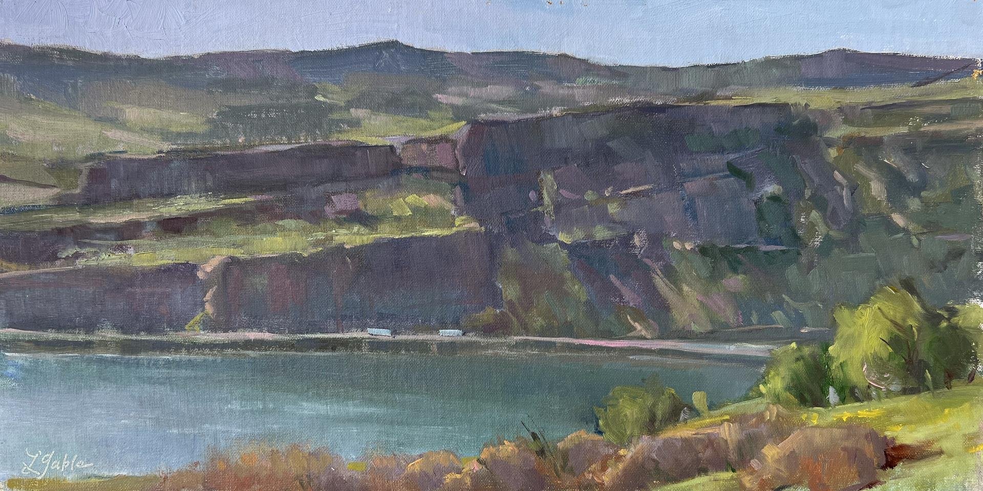 "Syncline Incline" by Laura Gable, 8x16 oil, $725