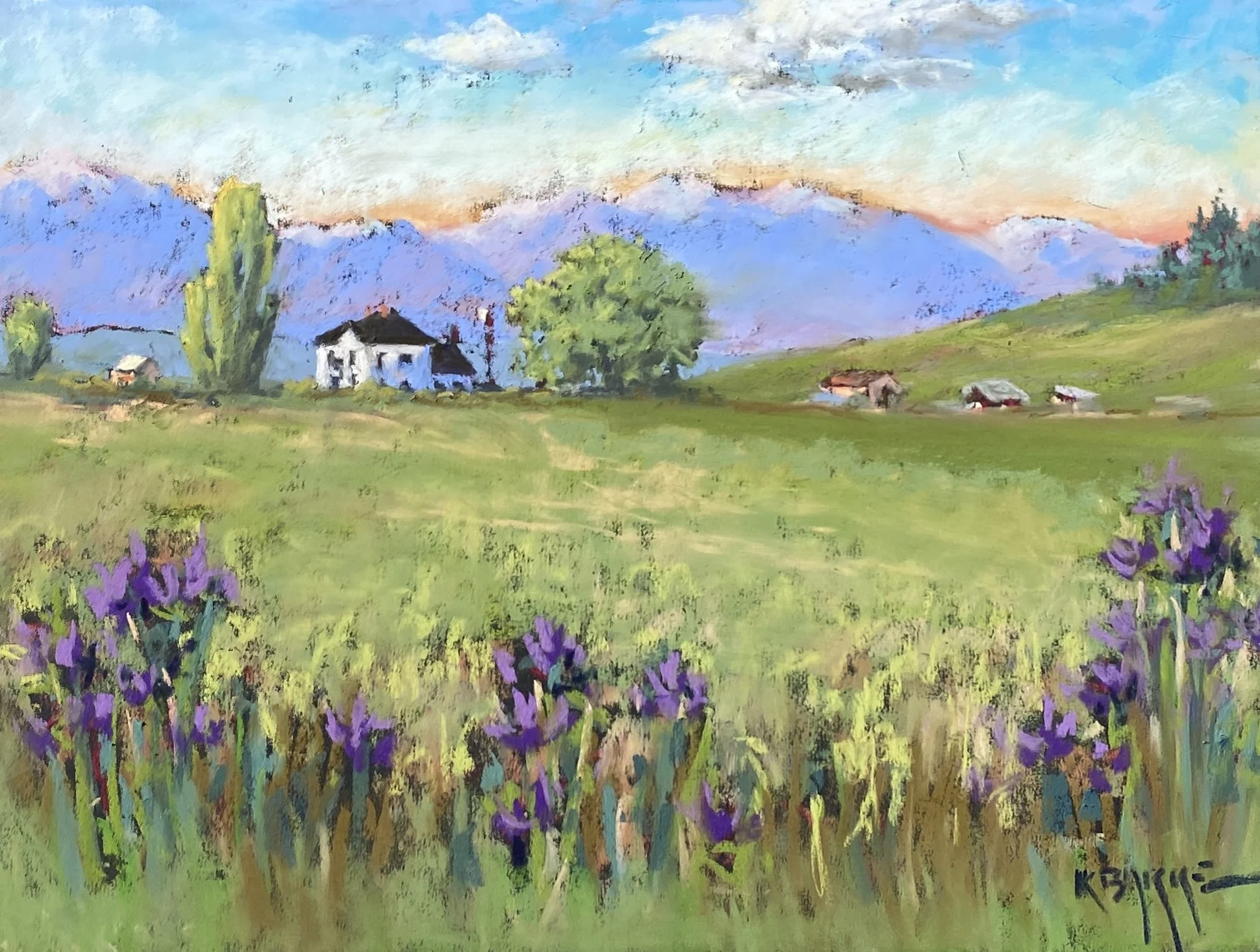 Familiar View, 9x12 soft pastel, $400
