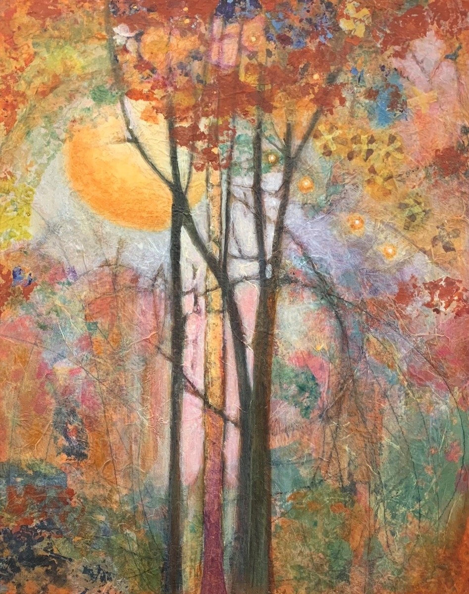 Moonsong, 20" x 16" mixed media. $1200. SOLD