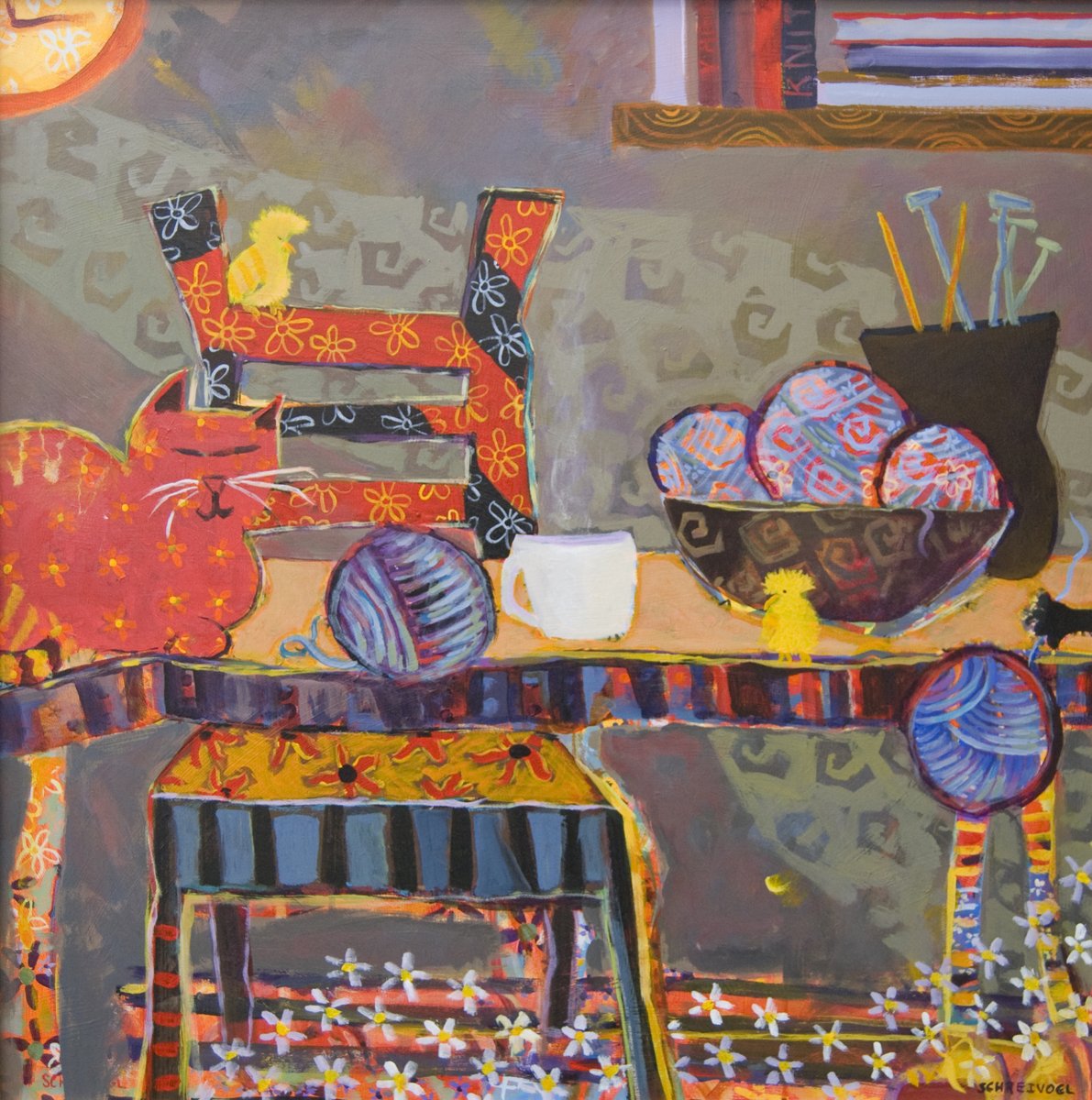 Creative Space, 30 x 30 acrylic, $2600