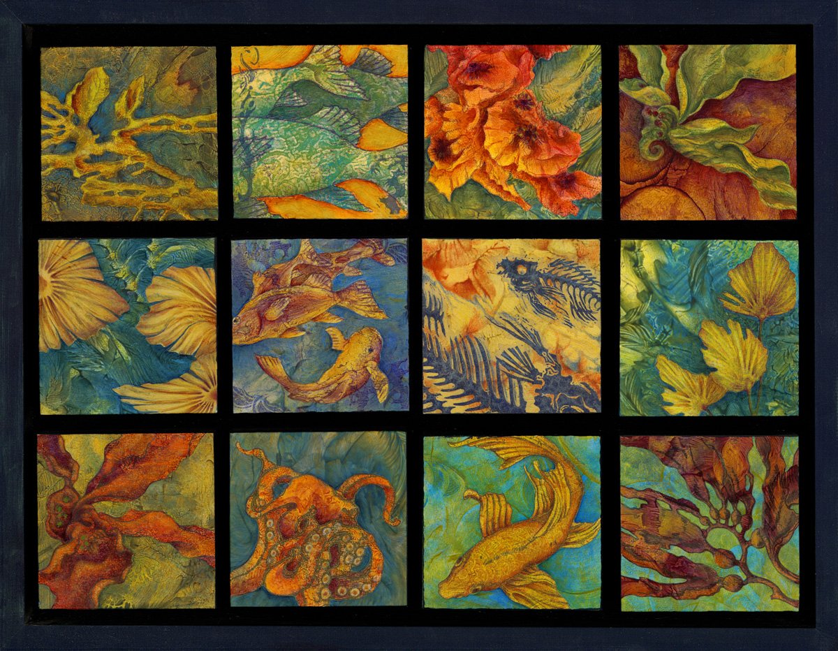 Ocean Collection, 22x28 mixed media, $1275