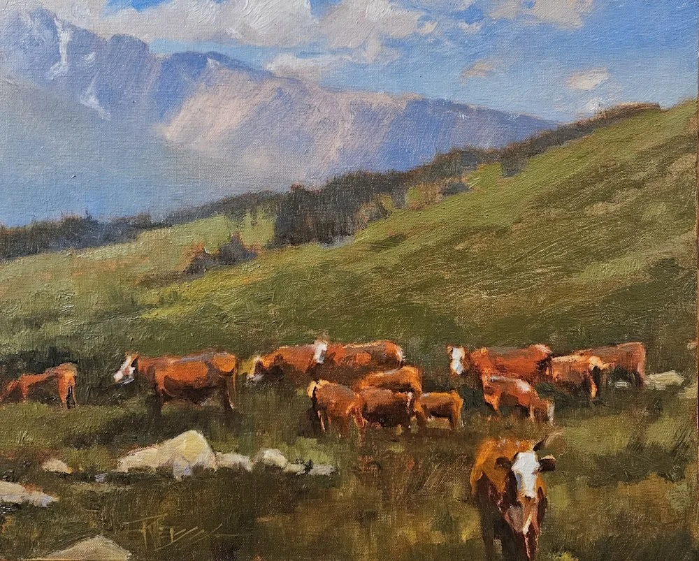 Ranchland, 11x14 oil, $800