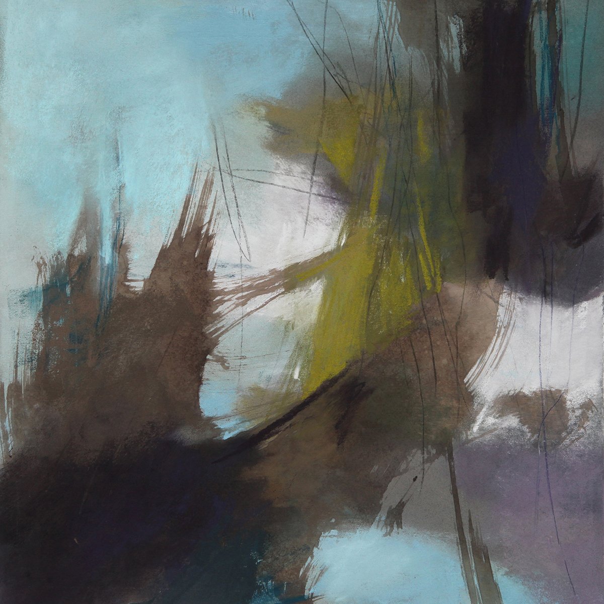 Splinter, 12x12 soft pastel, $900