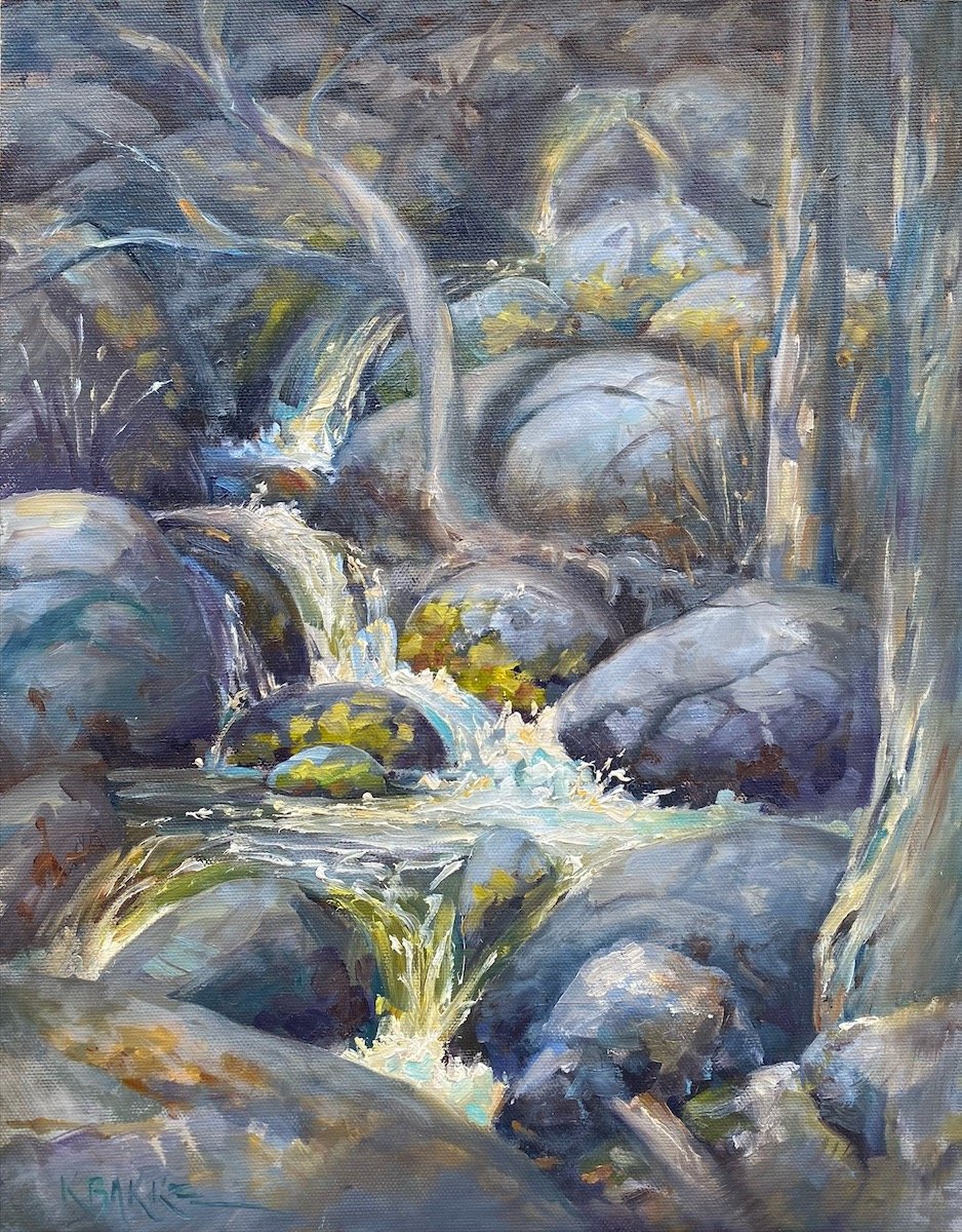 Spring Runoff, 14" x 11” oil, $375