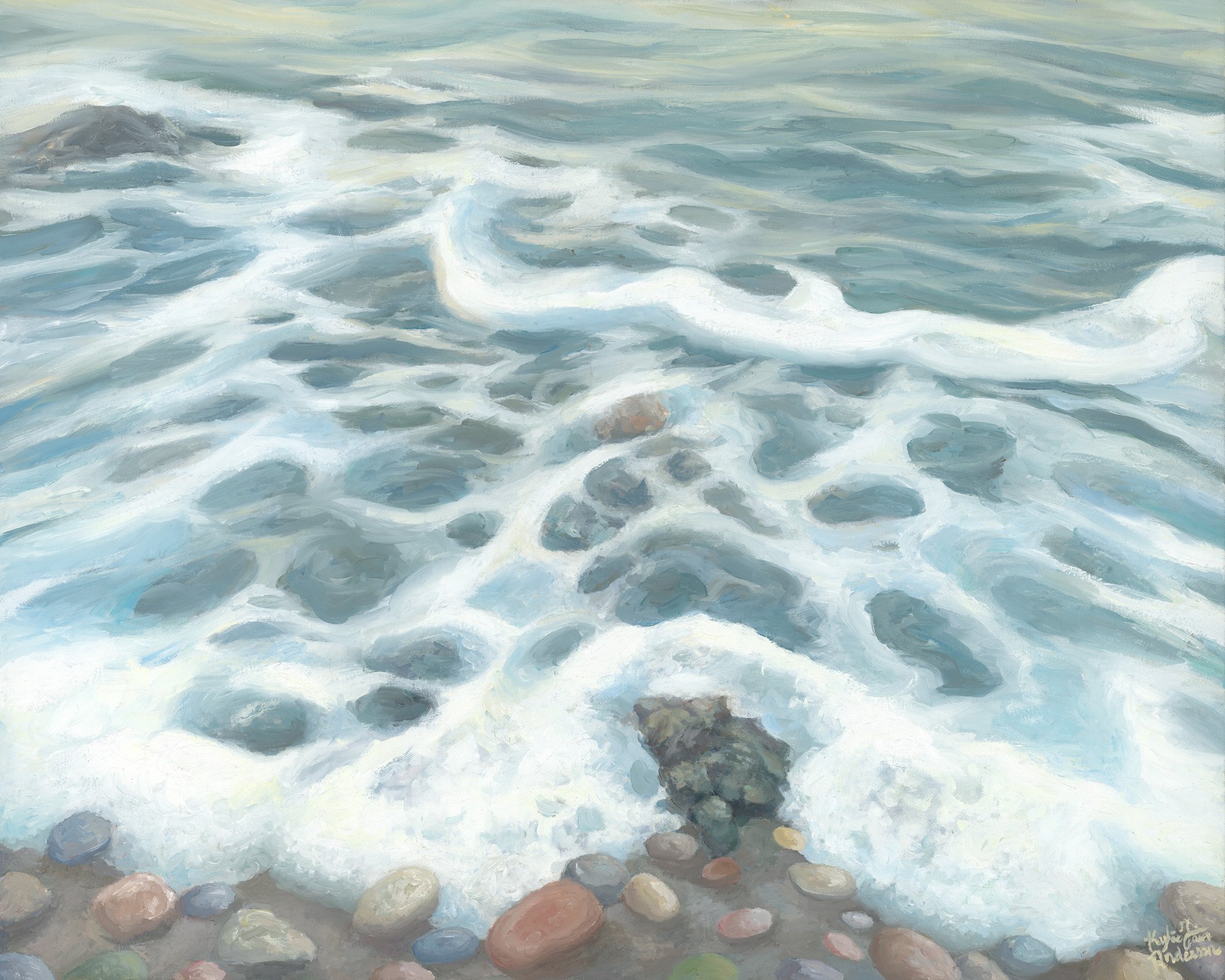 Foam and Stone, Washington Park, 24x30 oil, $1800