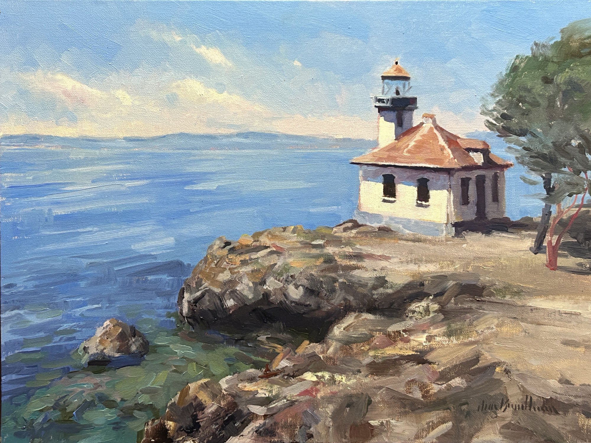 Lime Kiln Light, 12x16 oil, $700