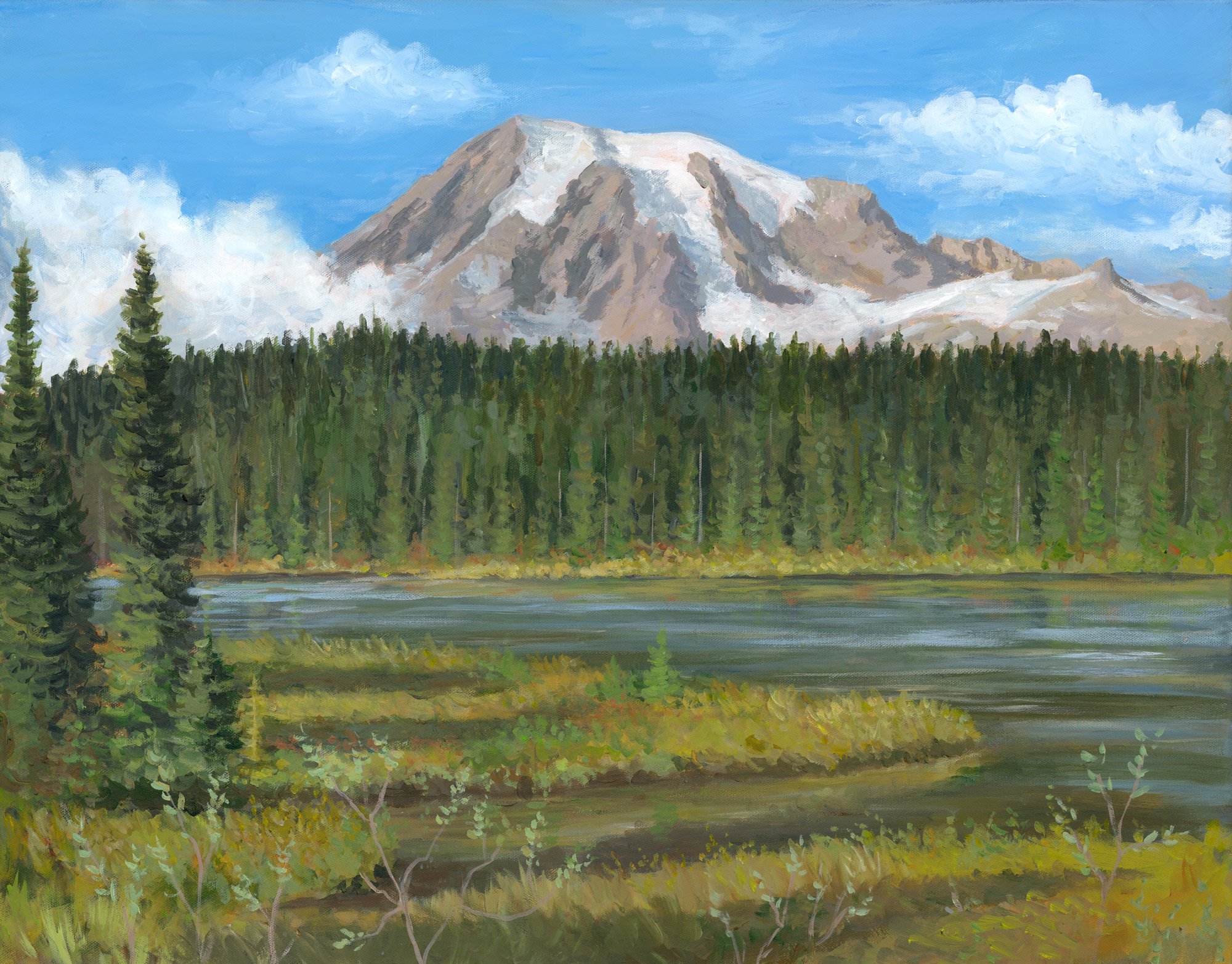 Mount Rainier, 22x28 acrylic, $1750