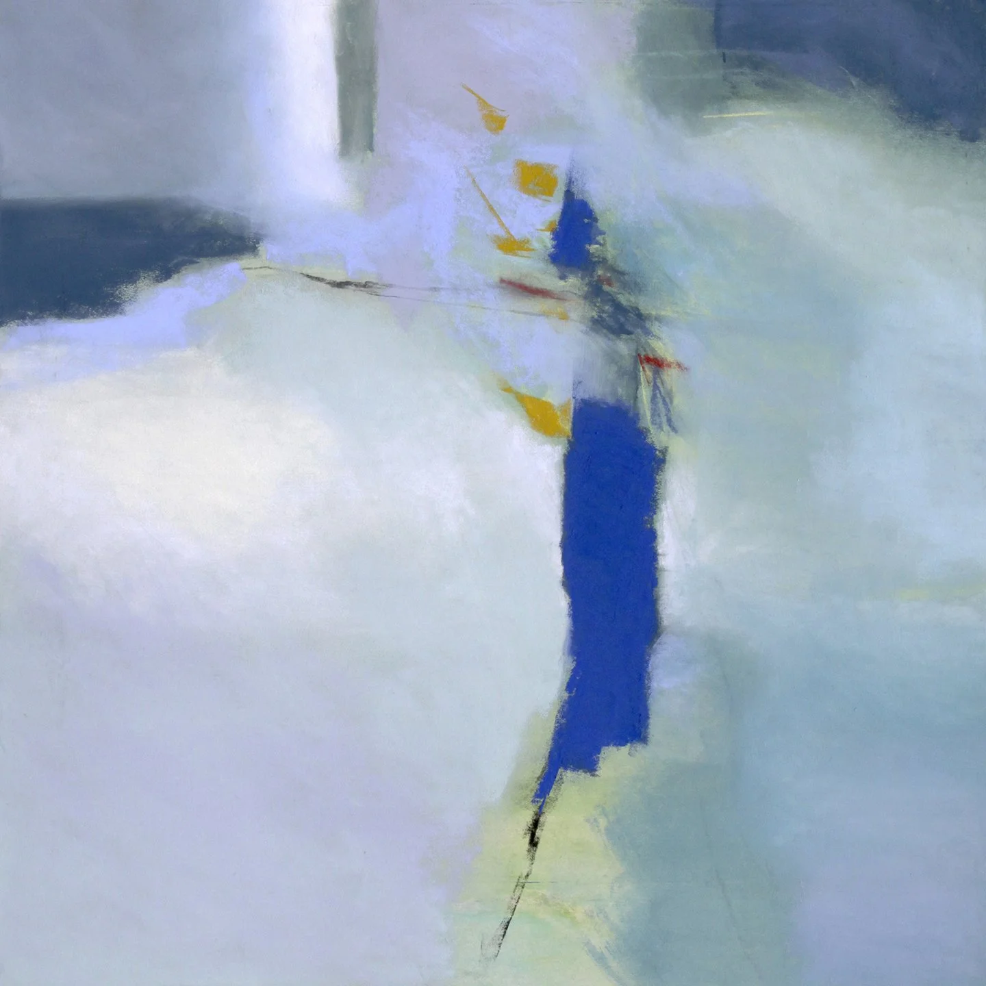 The Stillness of Open Water, 18.5x18.5 pastel, $1600